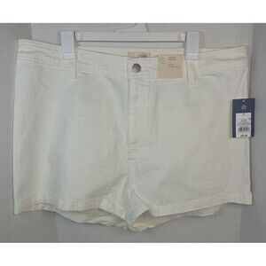 Universal Threads White Sailor Shorts High Rise Denim Shorts Women's Size 17 New